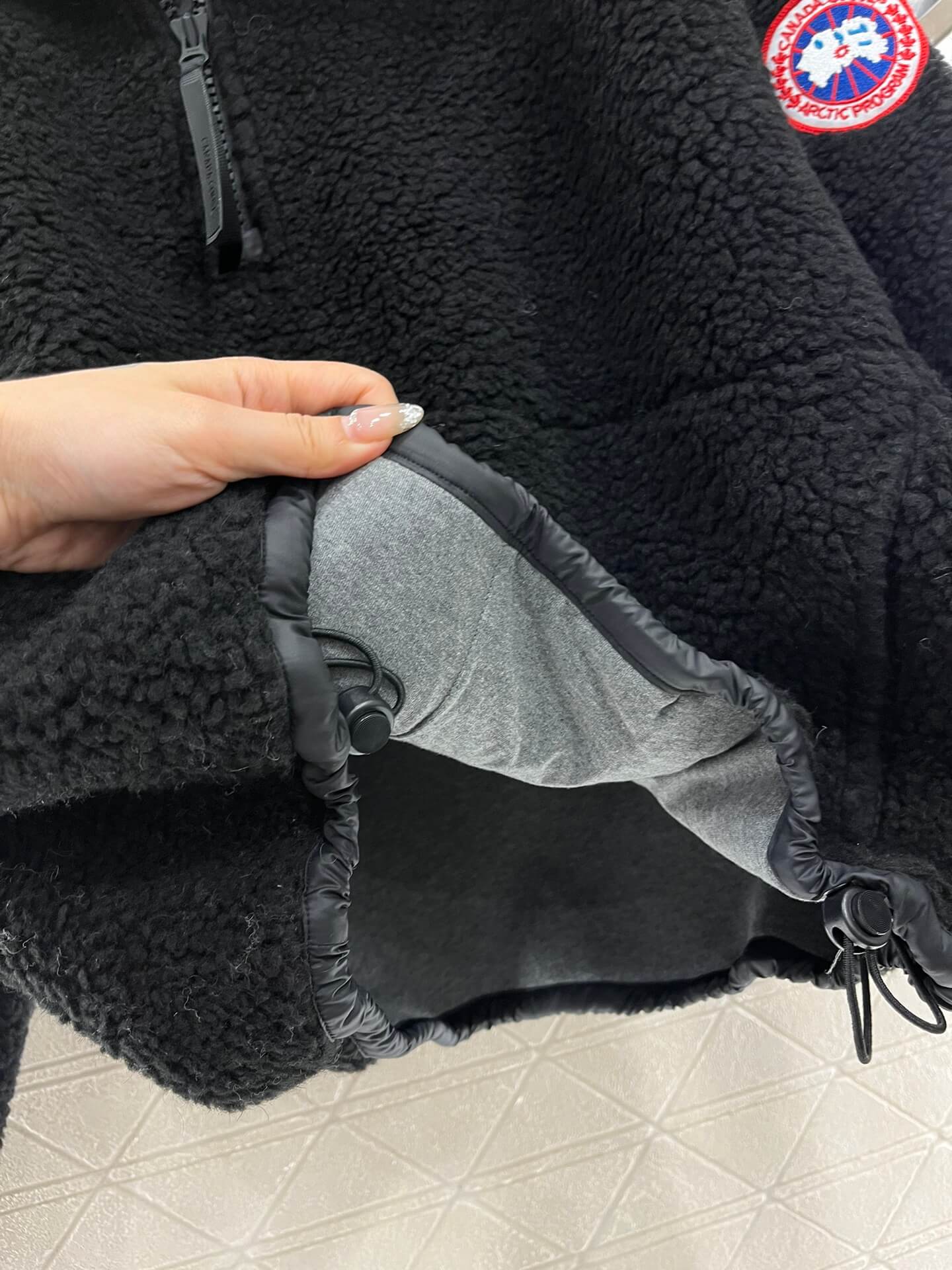 Canada Goose Simcoe Fleece 1/4 Zip Jacket in Black - Image 8
