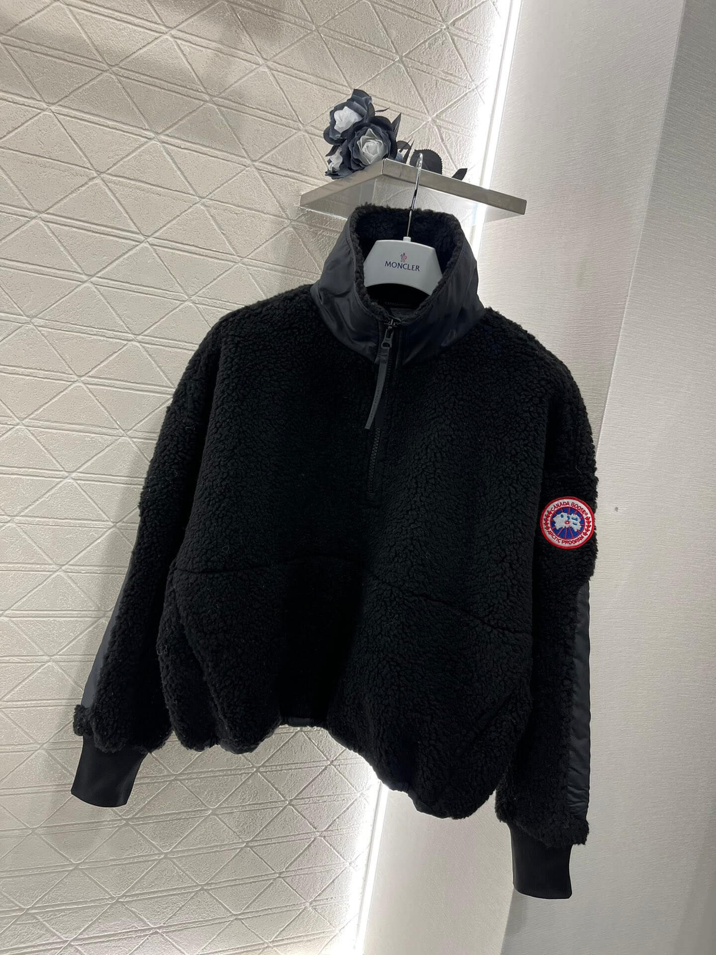 Canada Goose Simcoe Fleece 1/4 Zip Jacket in Black