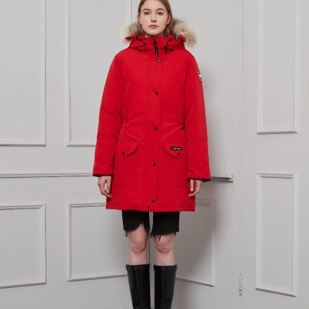 Canada Goose Women's Trillium Parka Jacket in Red
