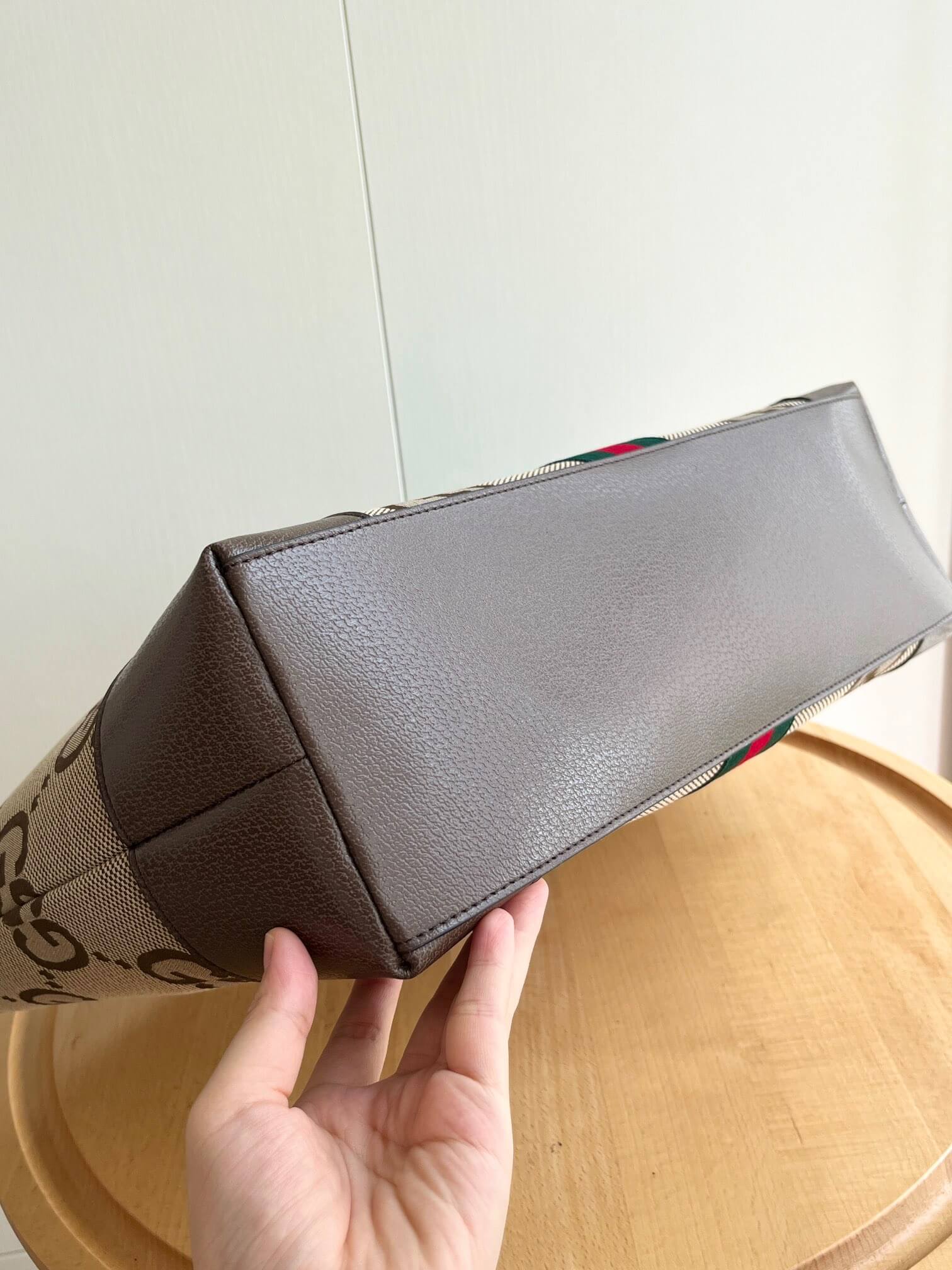 Gucci ophidia jumbo gg-canvas Beige Ebony tote bag - Image 5