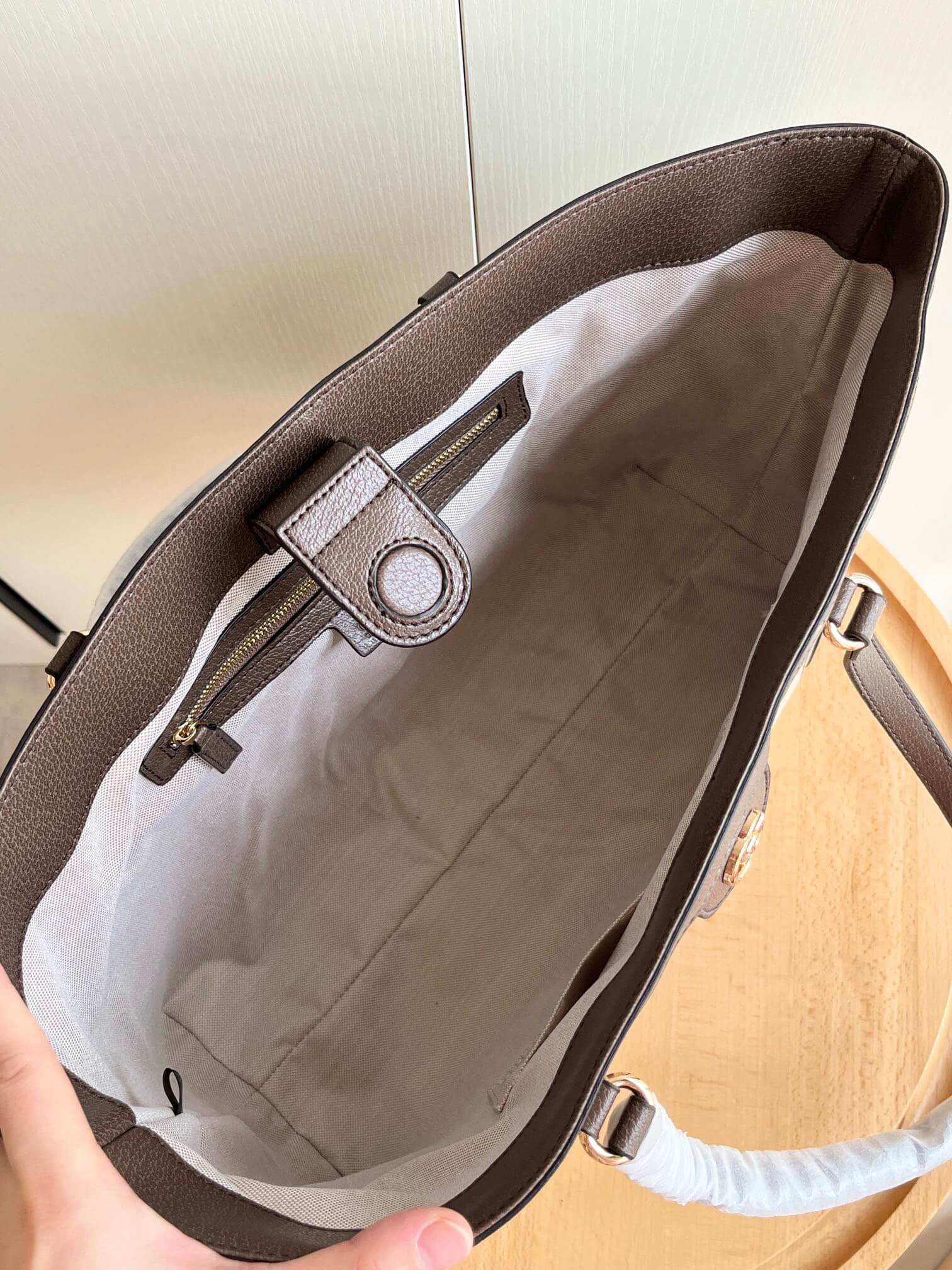 Gucci ophidia jumbo gg-canvas Beige Ebony tote bag - Image 4