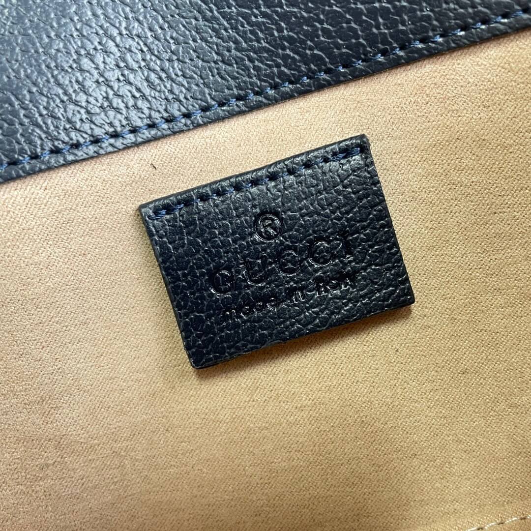 Gucci Horsebit 1955 Gray Black Mini Shoulder Bag - Image 3