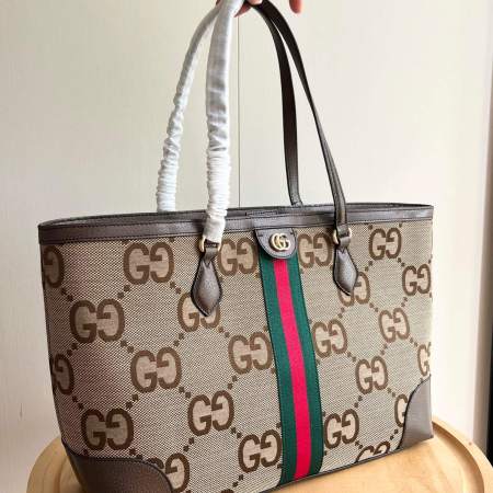 Gucci ophidia jumbo gg-canvas Beige Ebony tote bag