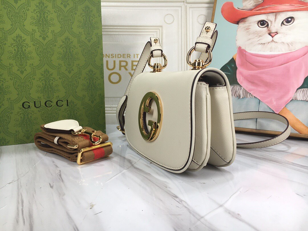 Gucci Blondie White Mini Shoulder Bag - Image 3