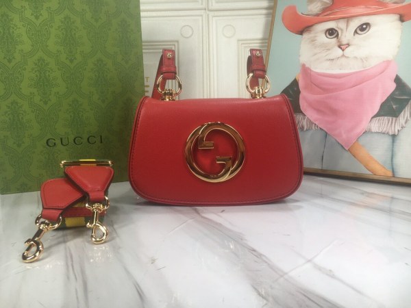 Gucci Blondie Vibrant Red Mini Shoulder Bag