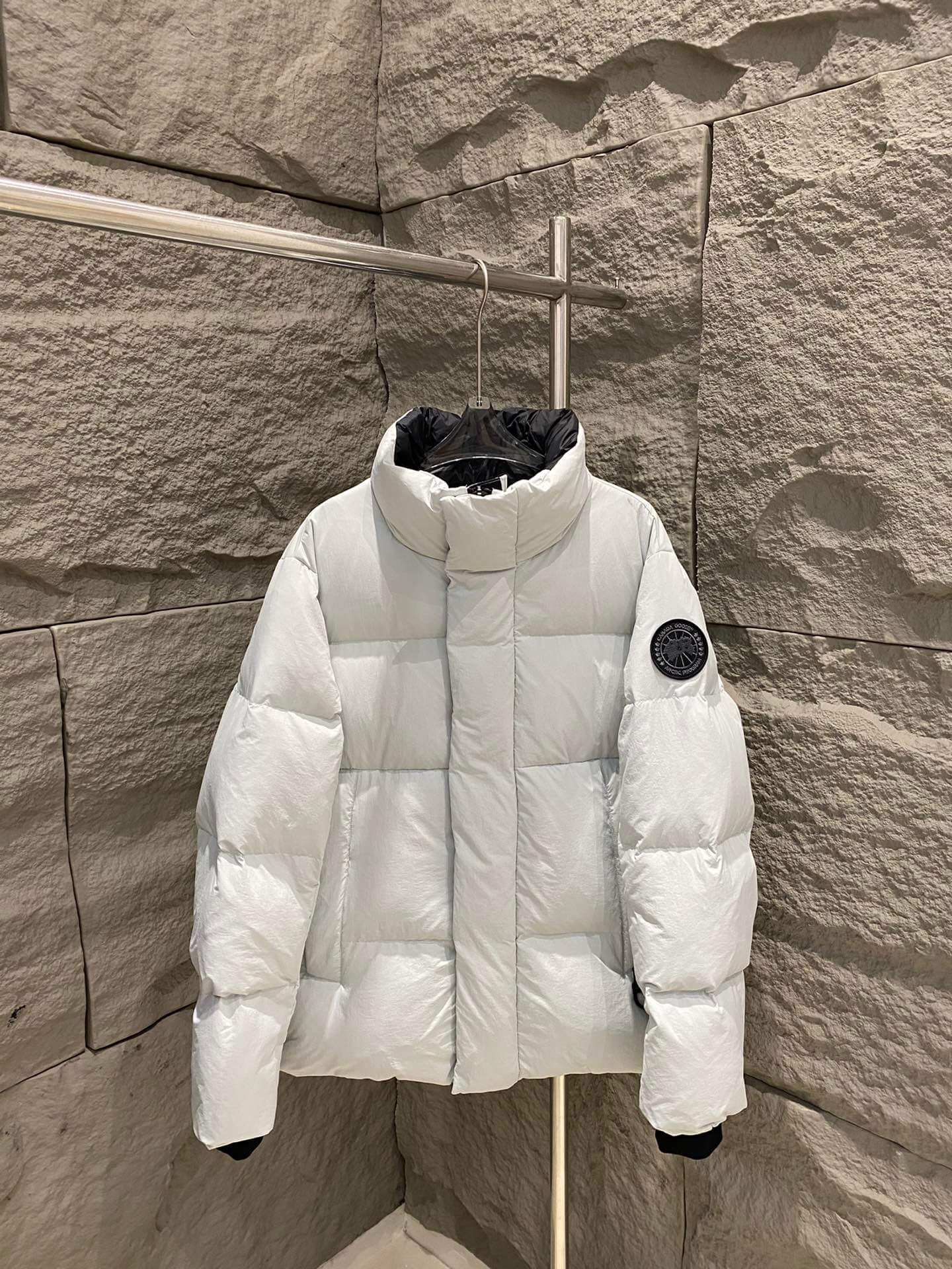 Canada Goose Lawrence Black Label Puffer Jacket in White
