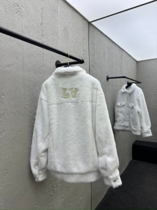 Louis Vuitton LV Turquoise Mink White Jacket - Image 5