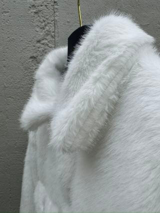 Louis Vuitton LV Turquoise Mink White Jacket - Image 4