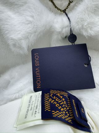 Louis Vuitton LV Turquoise Mink White Jacket - Image 3