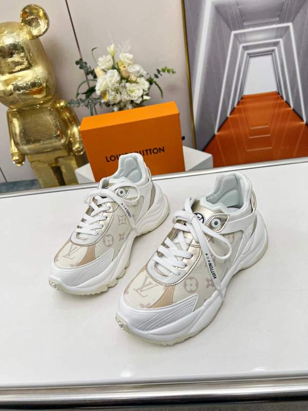 Louis Vuitton Monogram Canvas Run 55 Trainer in Beige