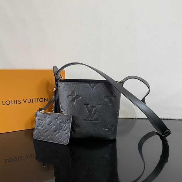 Louis Vuitton Monogram Empreinte Black Leather All In BB Handbag