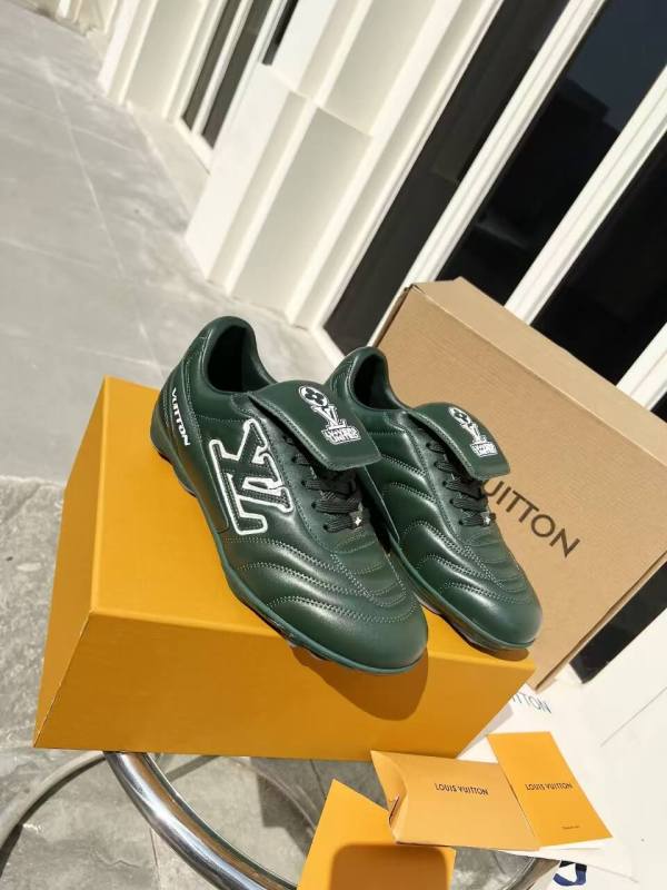 Louis Vuitton Footprint Soccer Sneaker in Green Leather