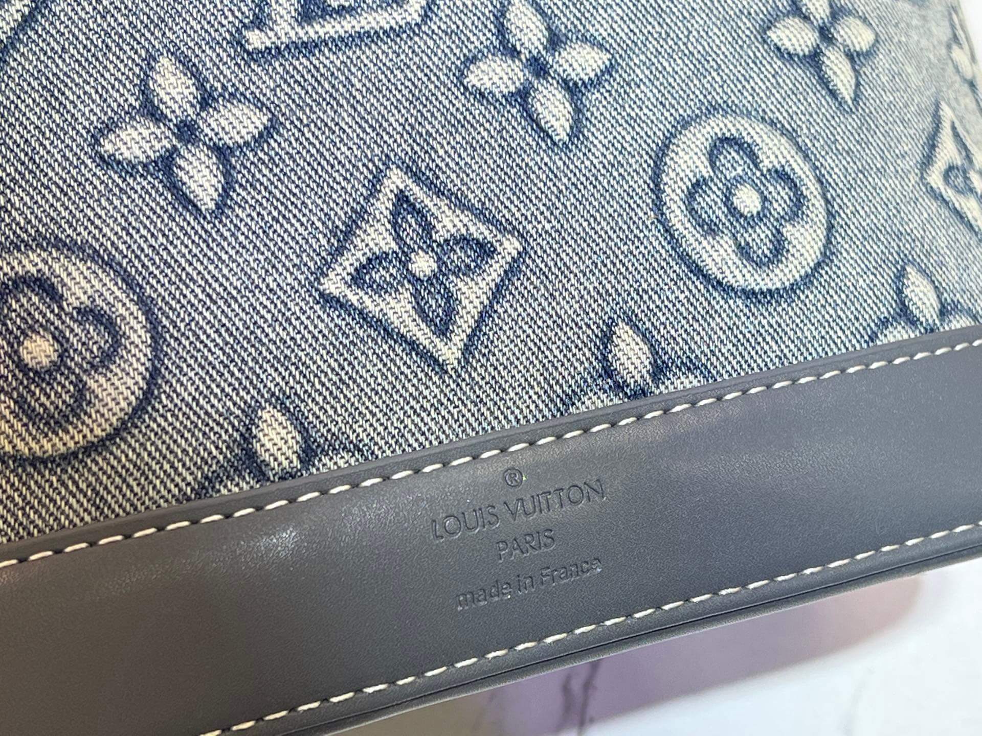 Louis Vuitton Monogram Light Blue Denim Canvas Alma BB Handbag - Image 6