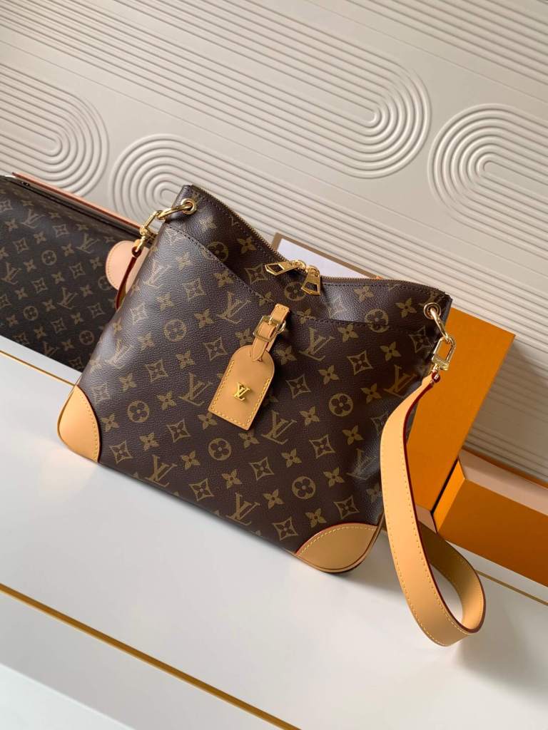 Louis Vuitton Monogram Canvas Beige Detail Odeon MM Handbag