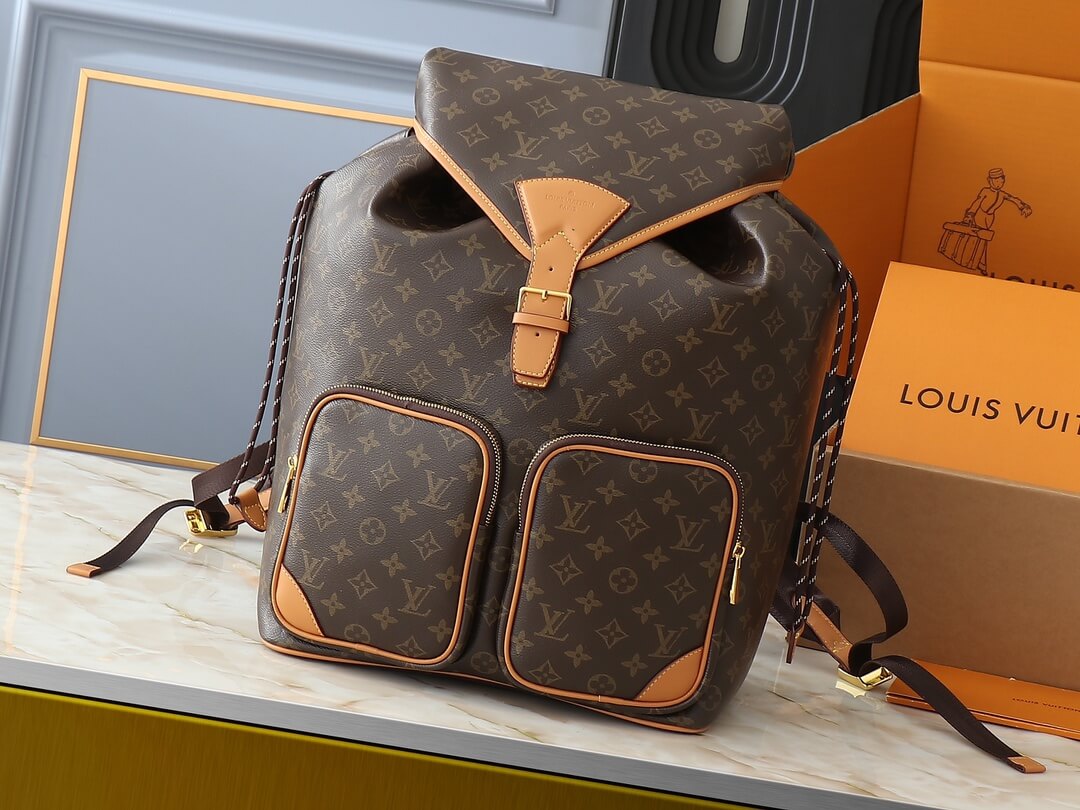 Louis Vuitton Monogram Macassar Canvas Montsouris Cargo Backpack