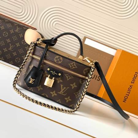 Louis Vuitton Monogram Reverse Canvas Vanity Chain Pouch