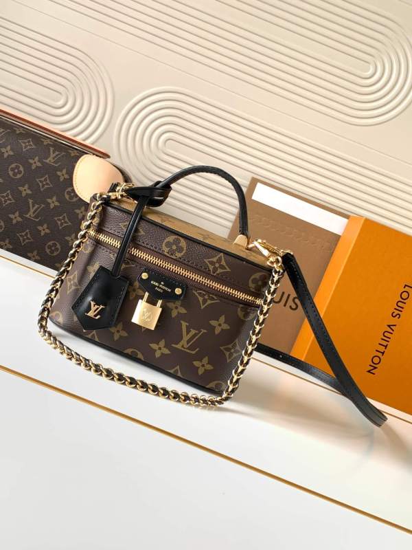 Louis Vuitton Monogram Reverse Canvas Vanity Chain Pouch