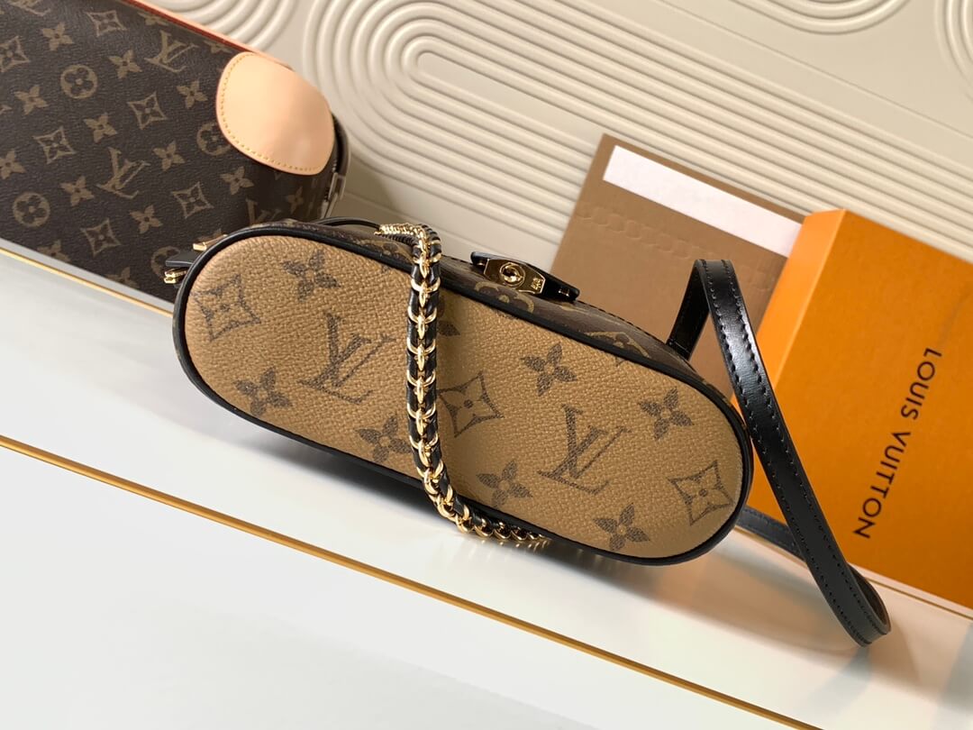 Louis Vuitton Monogram Reverse Canvas Vanity Chain Pouch - Image 6