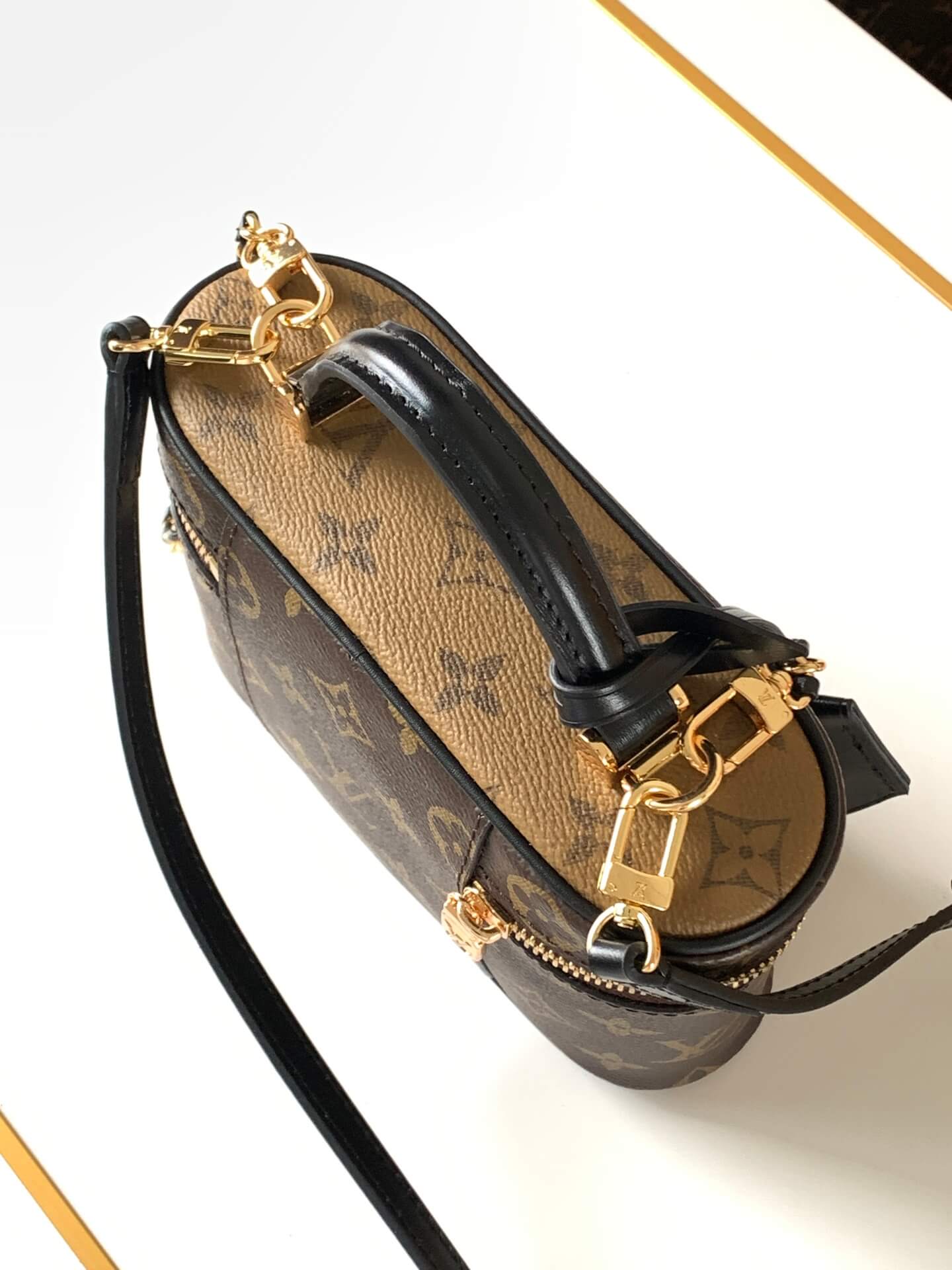 Louis Vuitton Monogram Reverse Canvas Vanity Chain Pouch - Image 5
