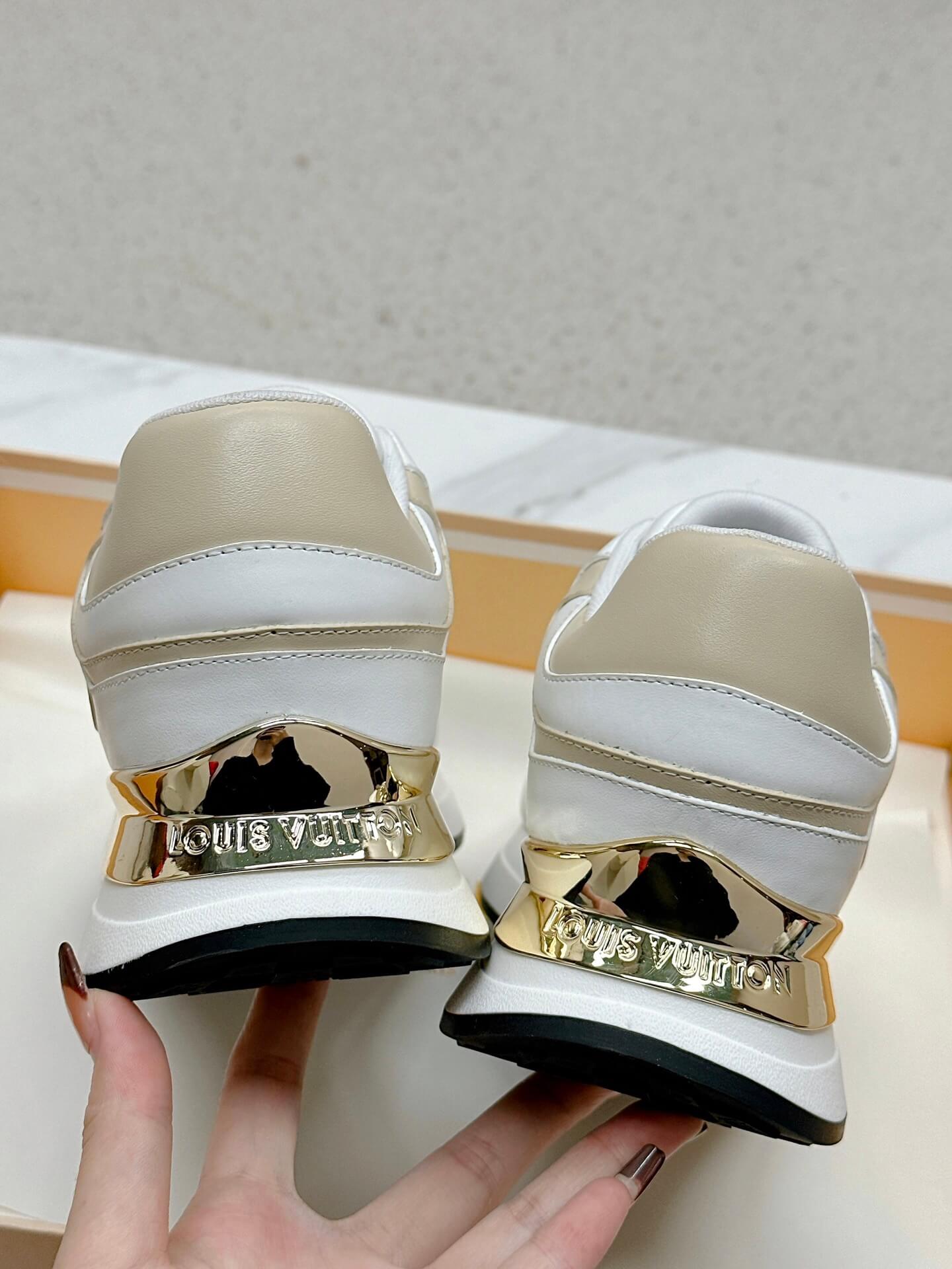 Louis Vuitton Neo Run Away Sneaker in White/Beige - Image 3
