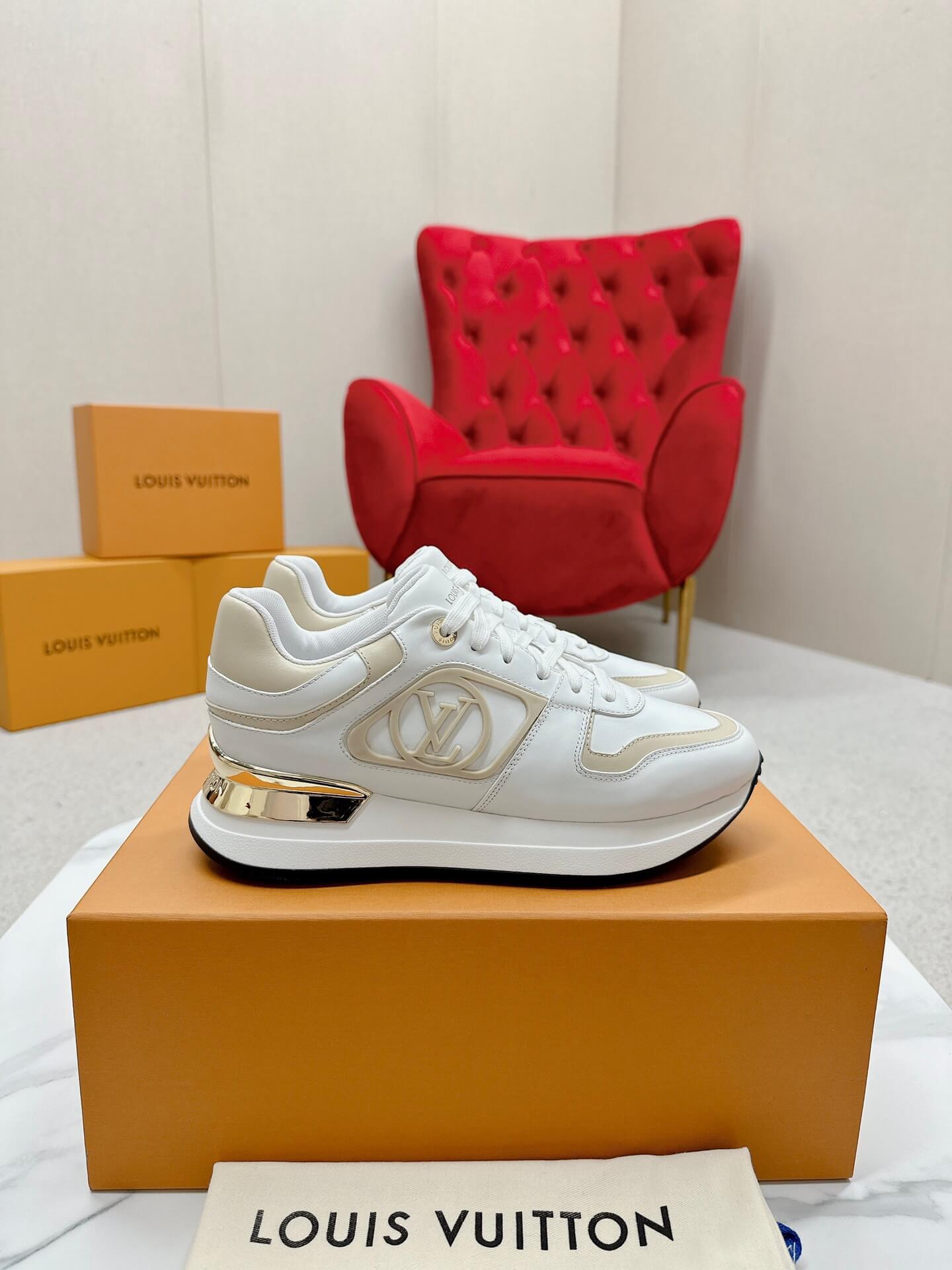 Louis Vuitton Neo Run Away Sneaker in White/Beige - Image 10