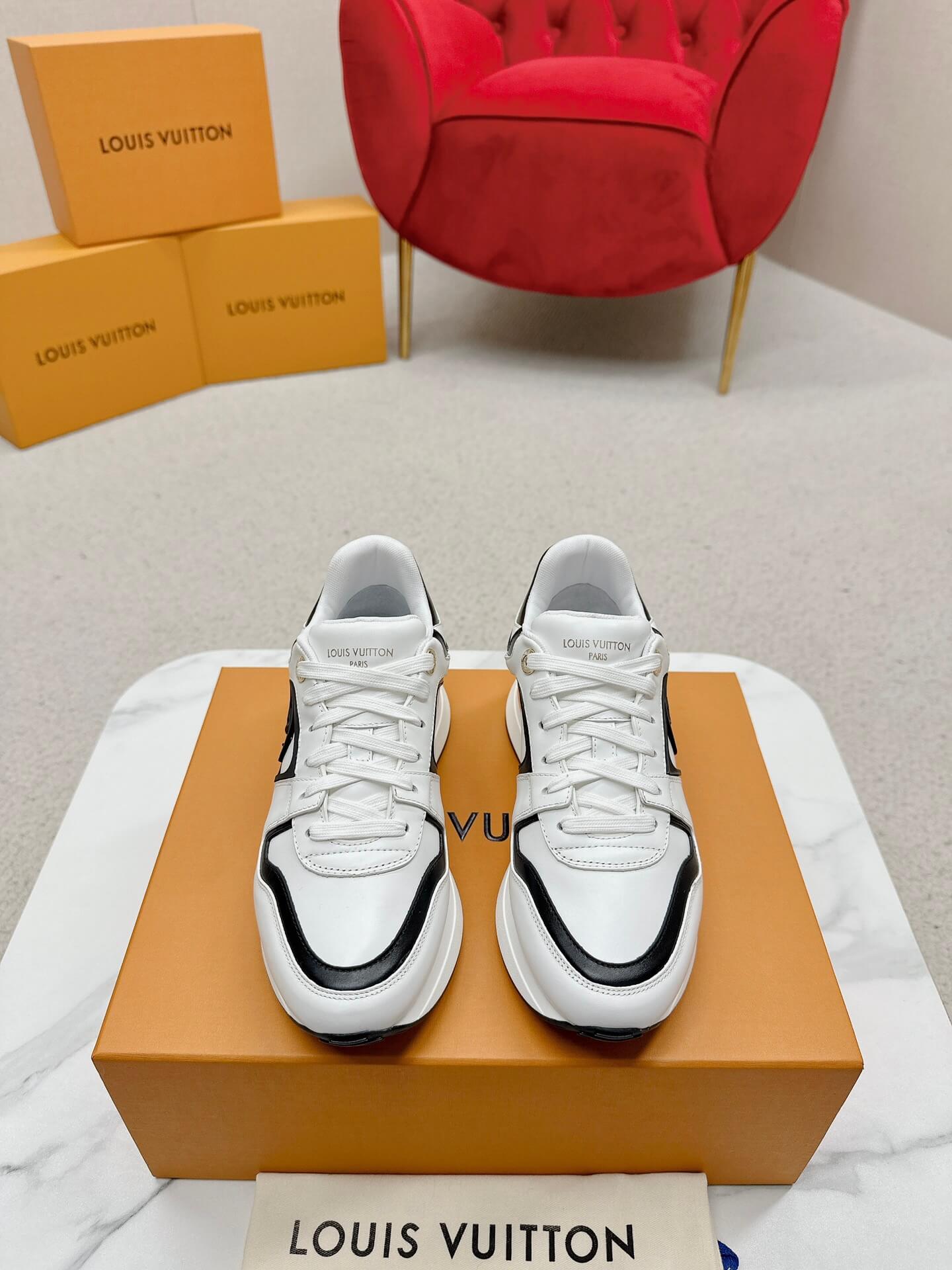 Louis Vuitton Neo Run Away Sneaker in White/Black - Image 2