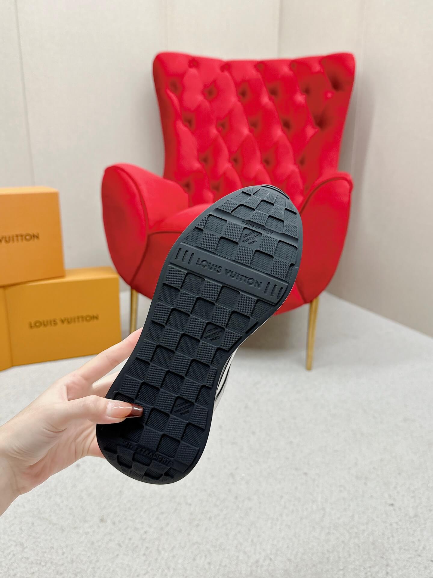 Louis Vuitton Neo Run Away Sneaker in White/Black - Image 6