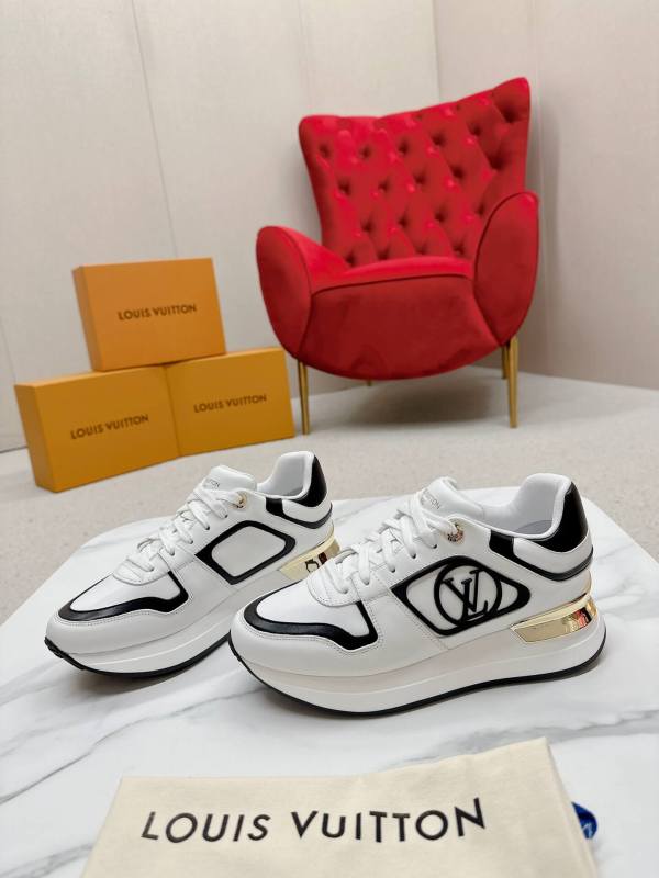 Louis Vuitton Neo Run Away Sneaker in White/Black