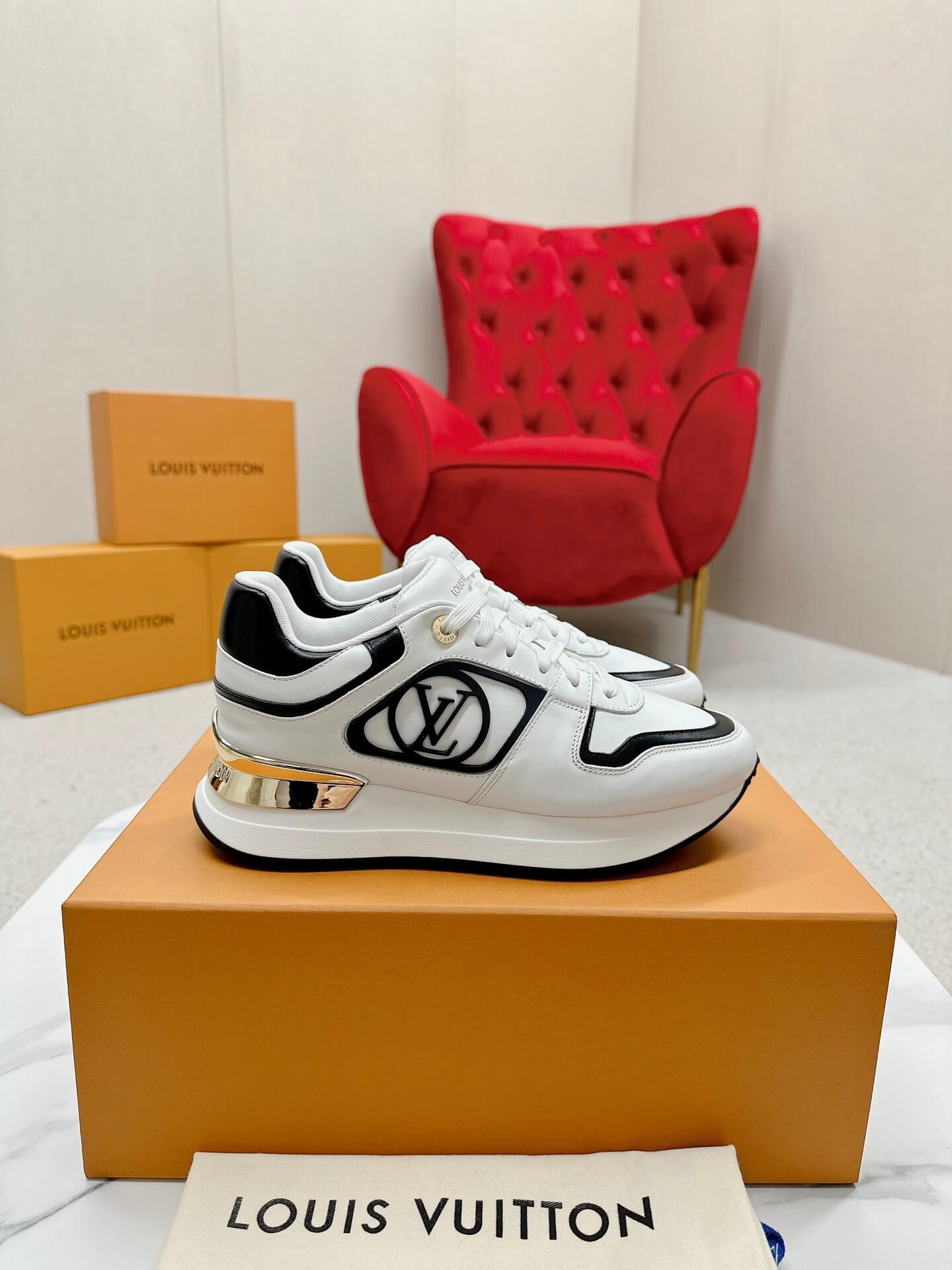 Louis Vuitton Neo Run Away Sneaker in White/Black - Image 10