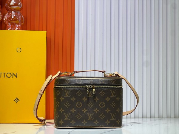 Louis Vuitton Monogram Macassar Canvas Nice BB Vanity Case