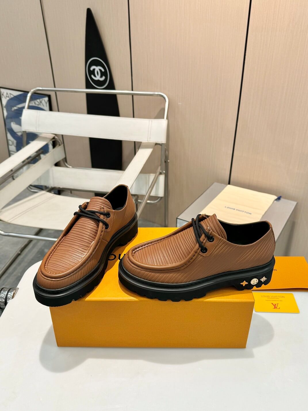 Louis Vuitton Epi XL Leather Ranger Derby Shoe in Moka