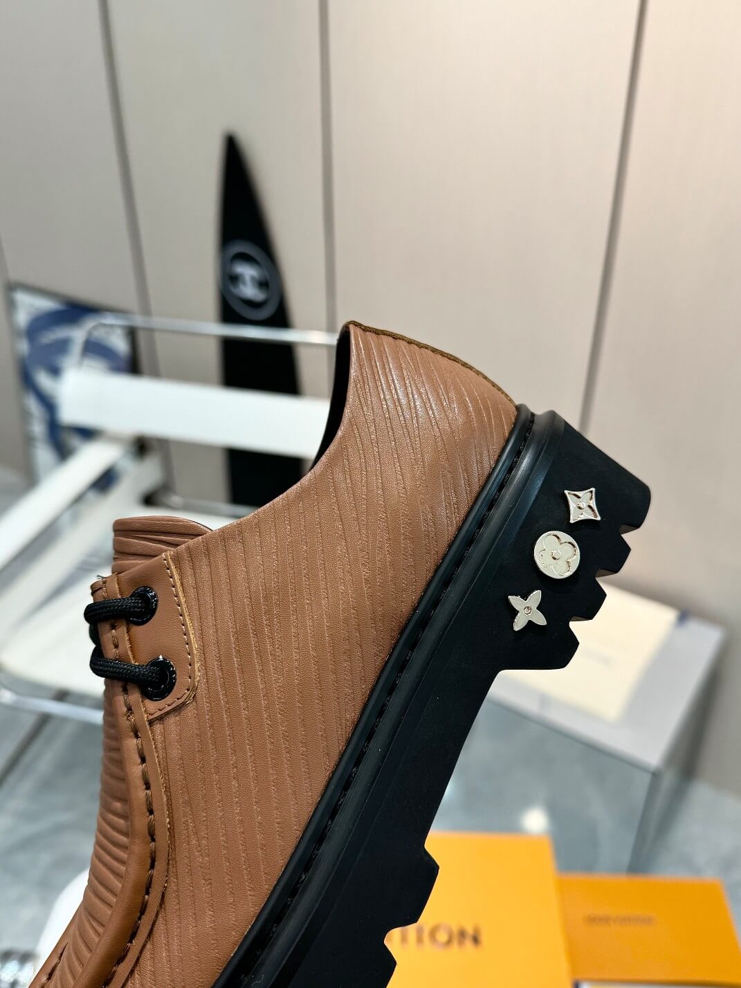 Louis Vuitton Epi XL Leather Ranger Derby Shoe in Moka - Image 6