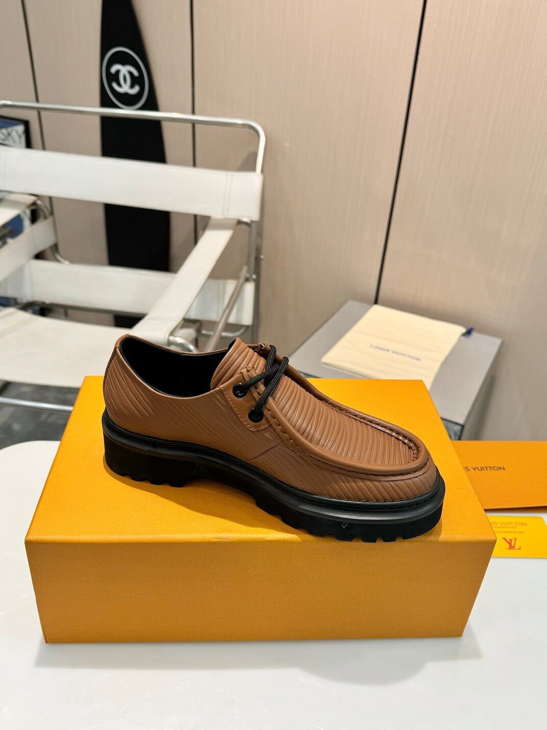 Louis Vuitton Epi XL Leather Ranger Derby Shoe in Moka - Image 10