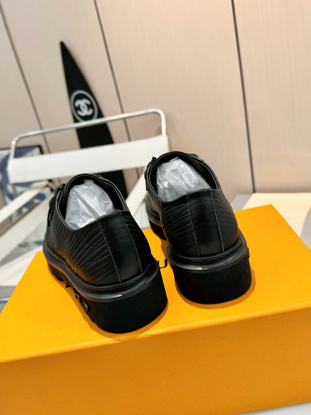 Louis Vuitton Epi XL Leather Ranger Derby Shoe in Black - Image 7