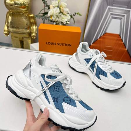 Louis Vuitton Monogram Canvas Run 55 Trainer in Blue