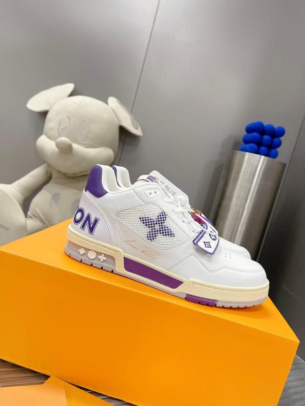 Louis Vuitton LV Purple Mesh Trainer Sneaker