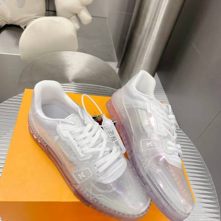 Louis Vuitton LV Trainer Sneaker in Clear Monogram Canvas and Sole