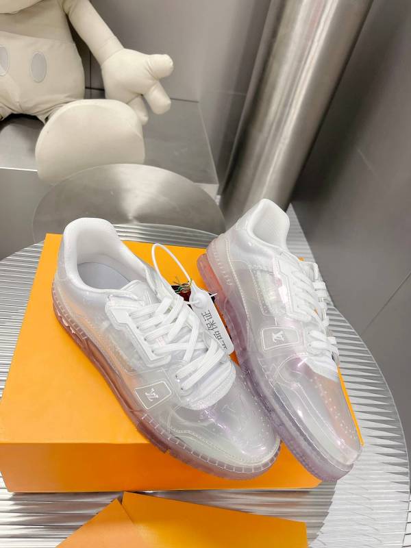 Louis Vuitton LV Trainer Sneaker in Clear Monogram Canvas and Sole