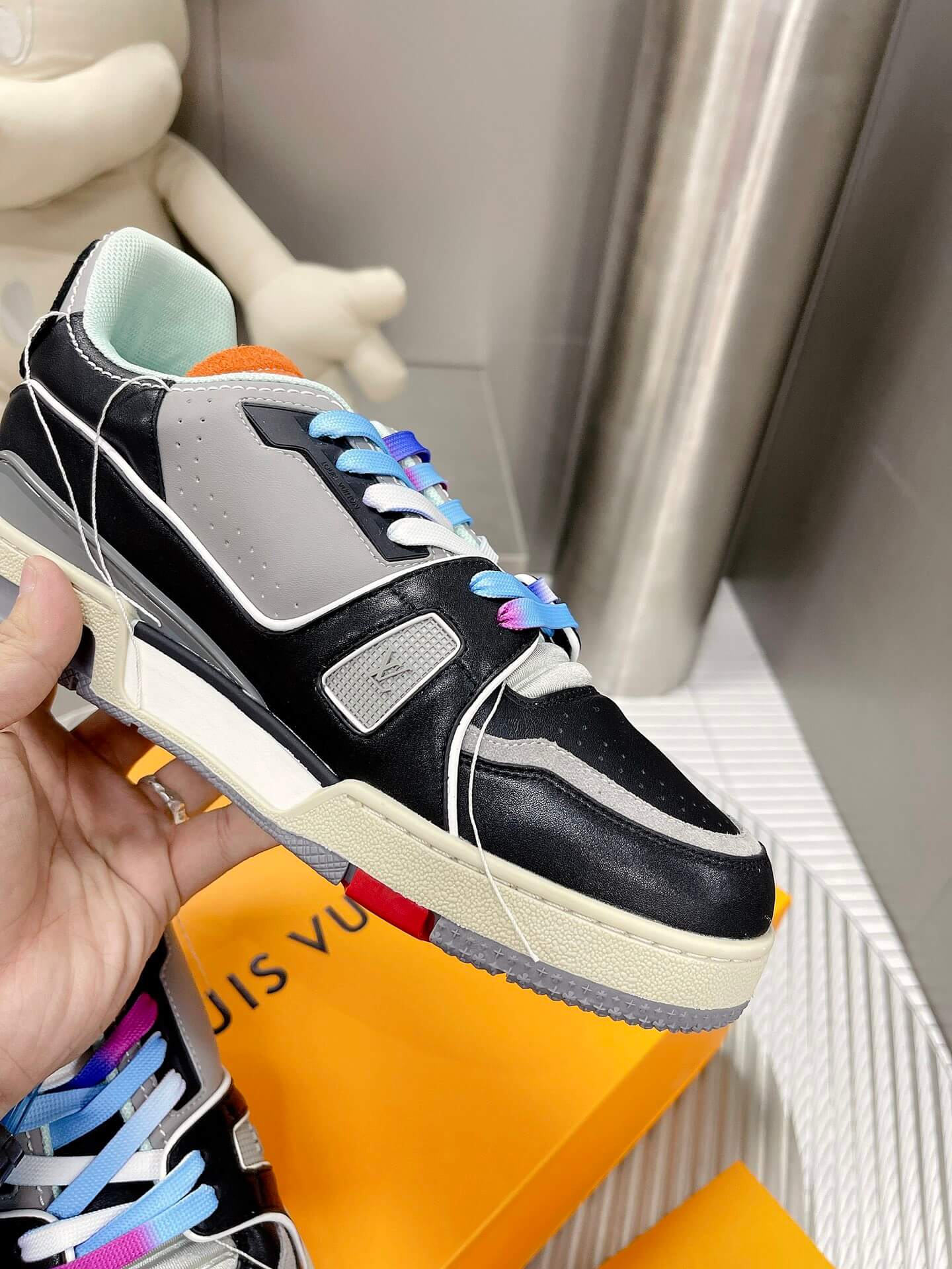 Louis Vuitton LV Trainer Sneaker in Black/Grey - Image 2