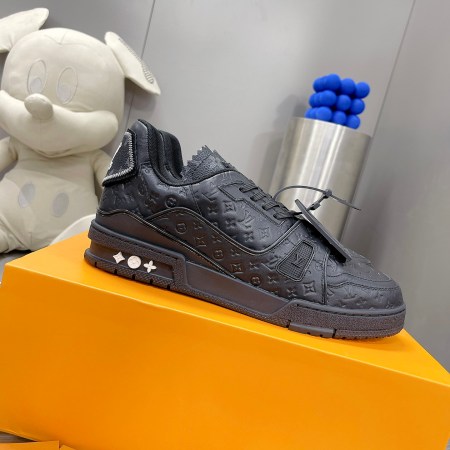 Louis Vuitton LV Trainer Sneaker in Black Monogram Leather