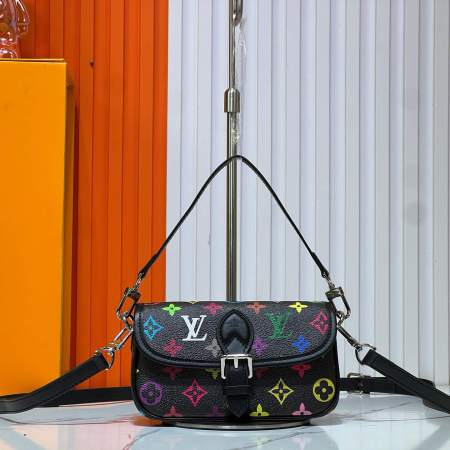 Louis Vuitton LV X Murakami TM Monogram Canvas Black Nano Diane Handbag