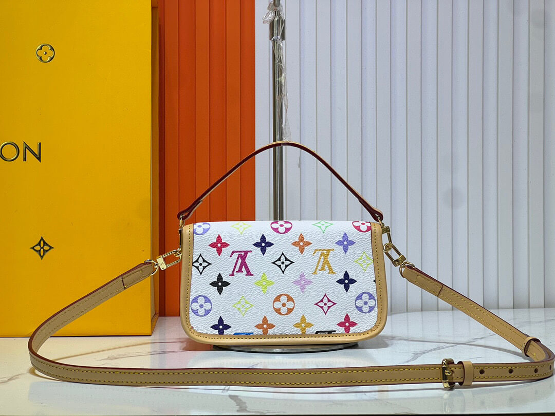 Louis Vuitton LV X Murakami TM Monogram Canvas White Nano Diane Handbag - Image 6