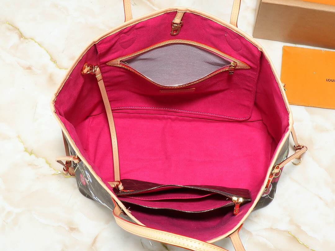 Louis Vuitton LV X Murakami TM Monogram Canvas Neverfull MM Tote Bag - Image 2