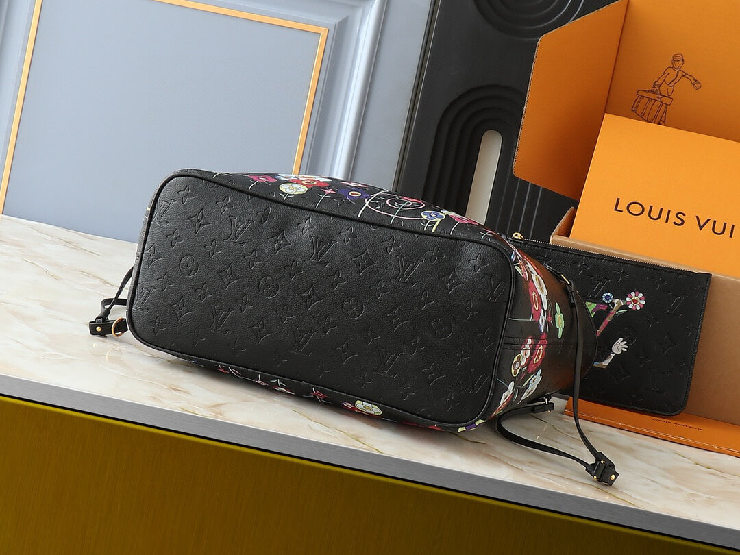 Louis Vuitton LV X Murakami TM Monogram Canvas Neverfull MM Tote Bag - Image 5