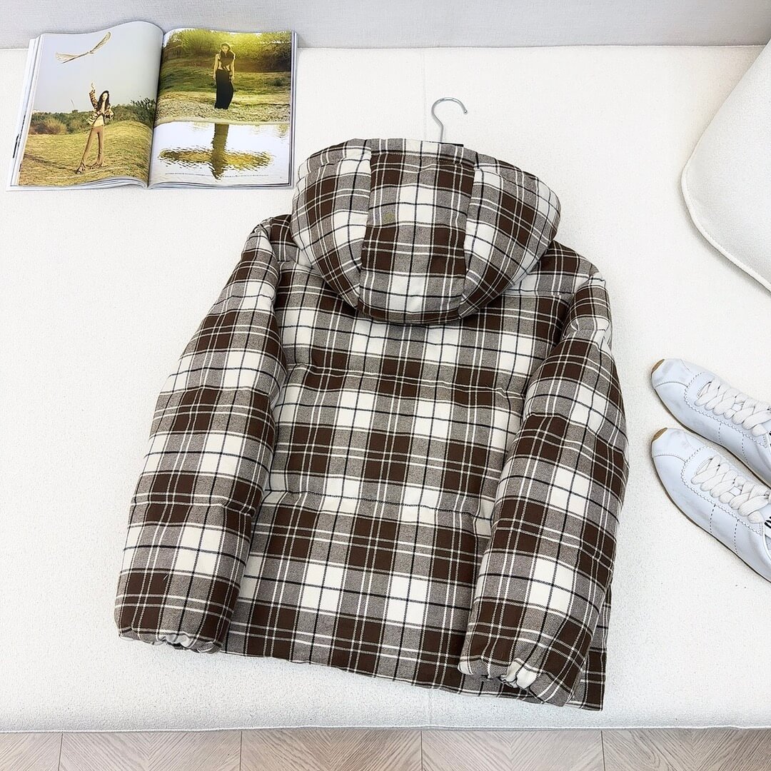 Miu Miu Check Hooded Blouson Jacket - Image 7