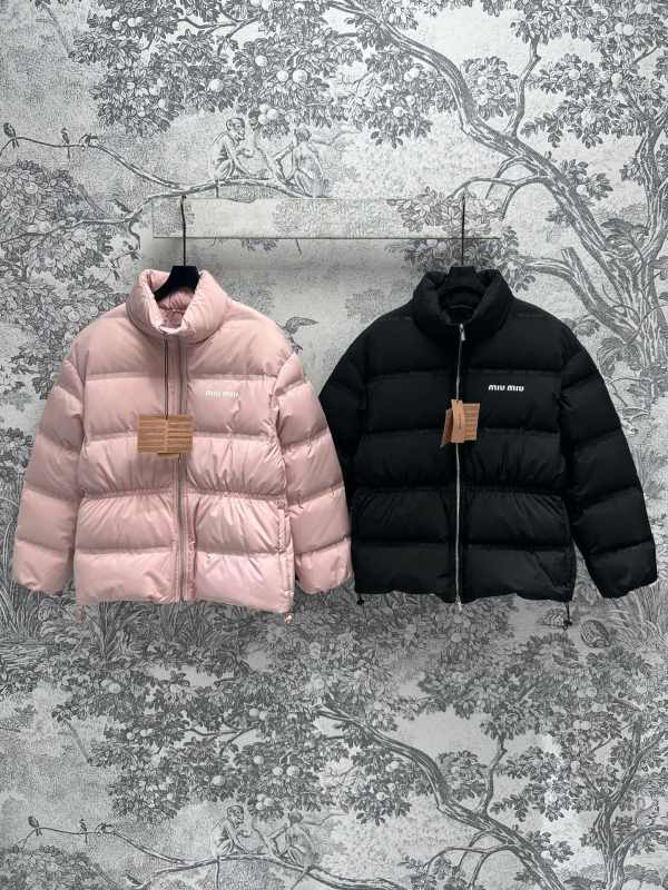 Miu Miu Women's Down Jacket in Pink