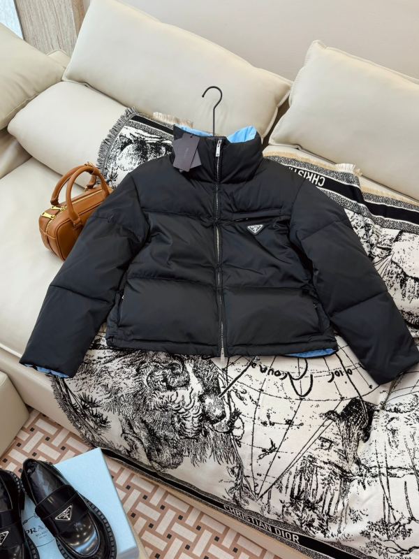 Prada Re-Nylon Down Jacket in Black