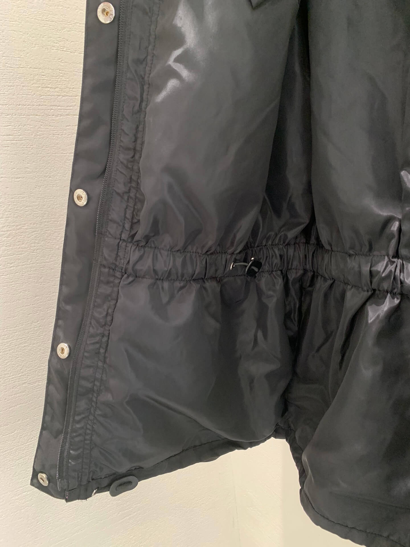 Prada Drawstring Black Hooded Jacket - Image 8