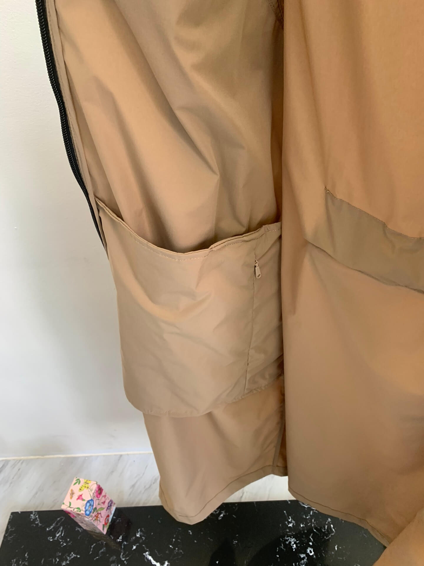 Burberry EKD-print Beige Belted Parka - Image 13