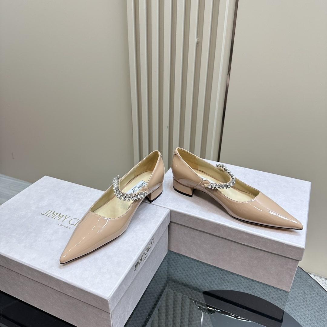 Jimmy Choo Bing Beige Pump Flats - Image 2